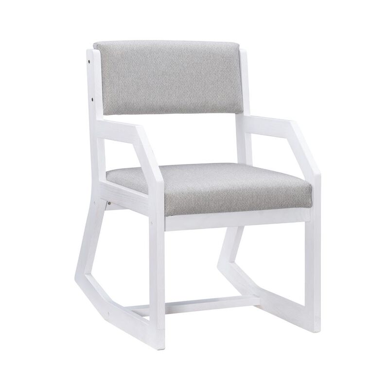 Linon Robin 2 Position Sled Base Chair White