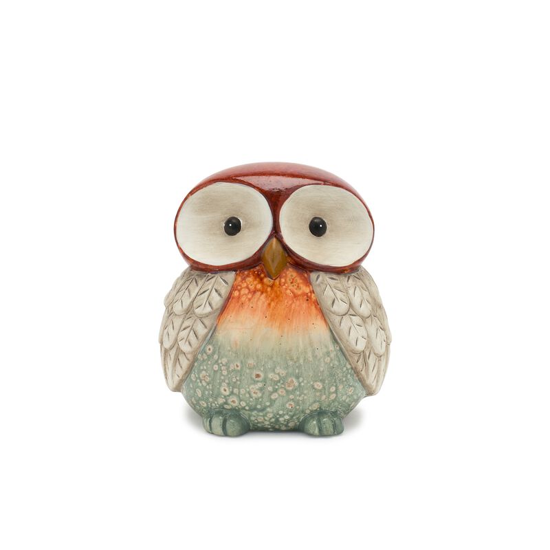 Set of 2 Decorative Owl Statues for Garden, Yard, and Outdoor Décor