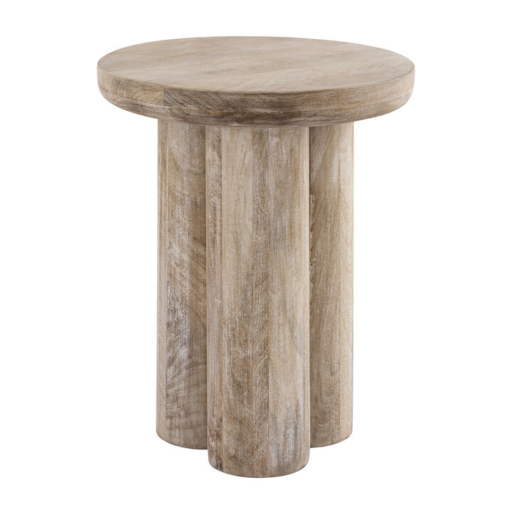 Morris Cerused Accent Table - Tall