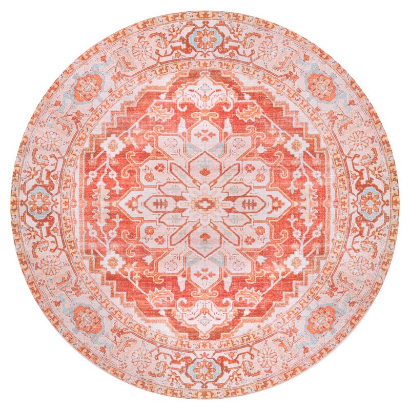Asa Ornate Medallion Machine-Washable Area Rug