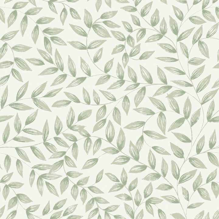 Inia Branched Leaves All-over Beige Wallpaper INA79201