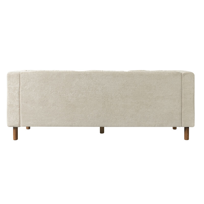 Jubpaf 78" Modern 3 Seater Sofa Chenille image number 8