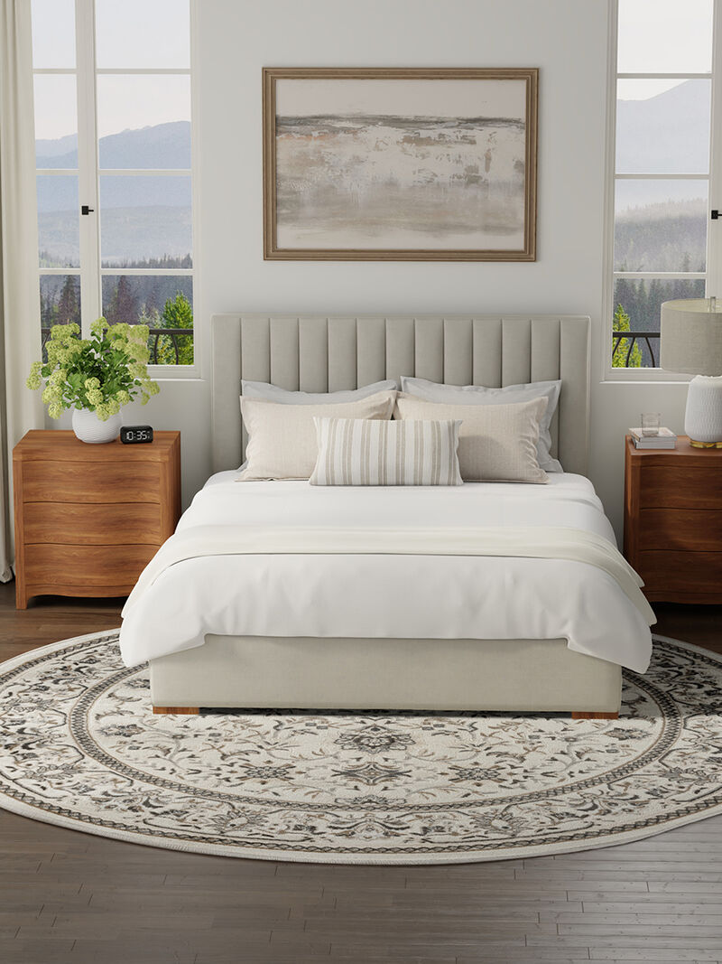 Serenity Home SRH02 Ivory/Mocha 8' x Round Rug