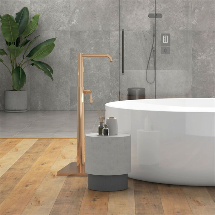 Side Table With Adjustable Height for Indoor Outdoor Use