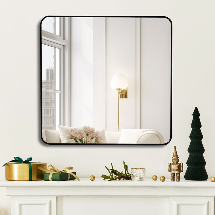 ELEMENT ACE Large Square Wall Mirror with Anti-Rust Aluminum Frame