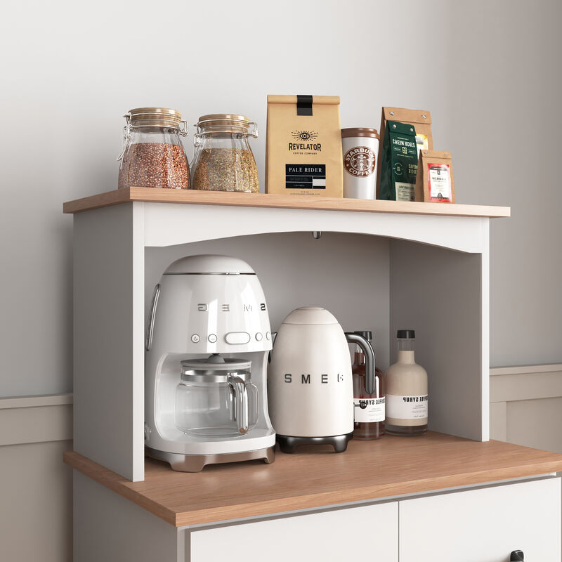 Hebjup White Pantry Storage image number 4