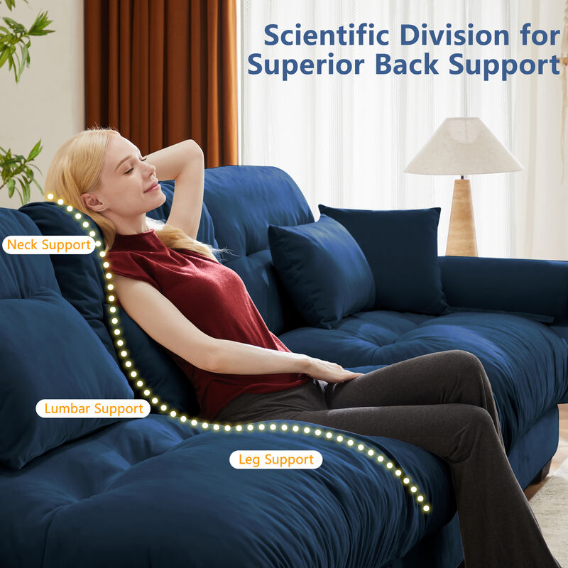 Plizer Large Size Modern Loveseat image number 7
