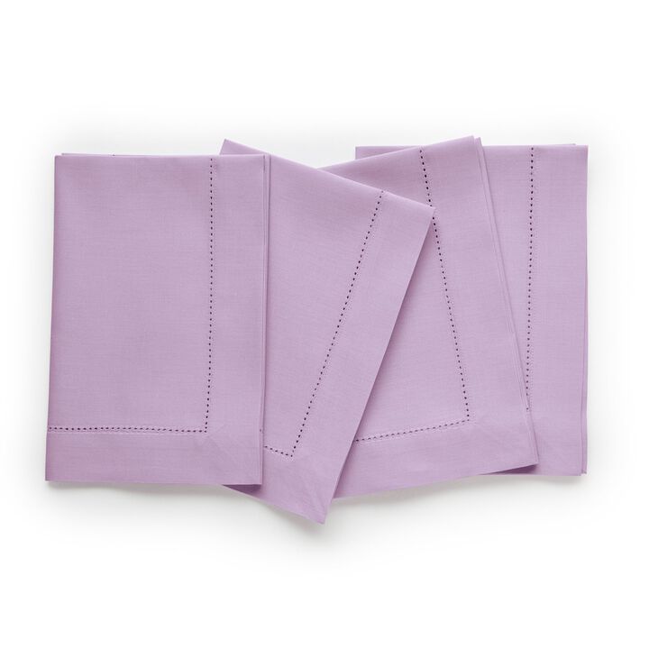 Cotton Linen Dinner Napkins - Cotton Linen Hemstitch
