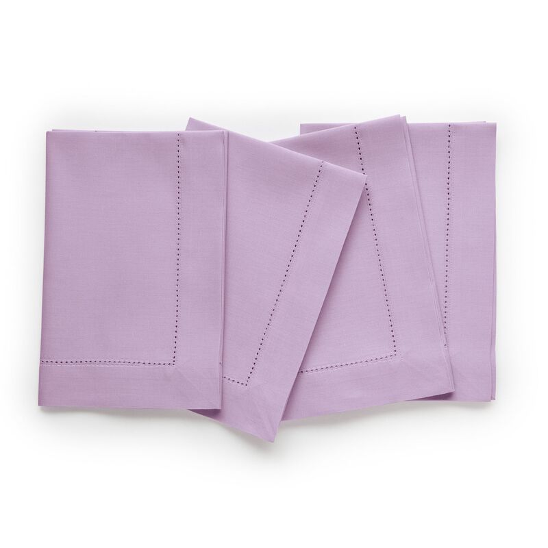 Cotton Linen Dinner Napkins - Cotton Linen Hemstitch