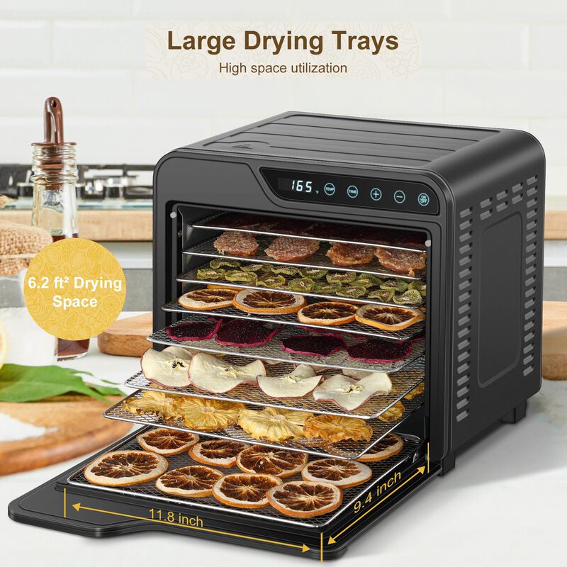 Envelor 8-Tray 625W Stainless Steel Jerky Dehydrator image number 4