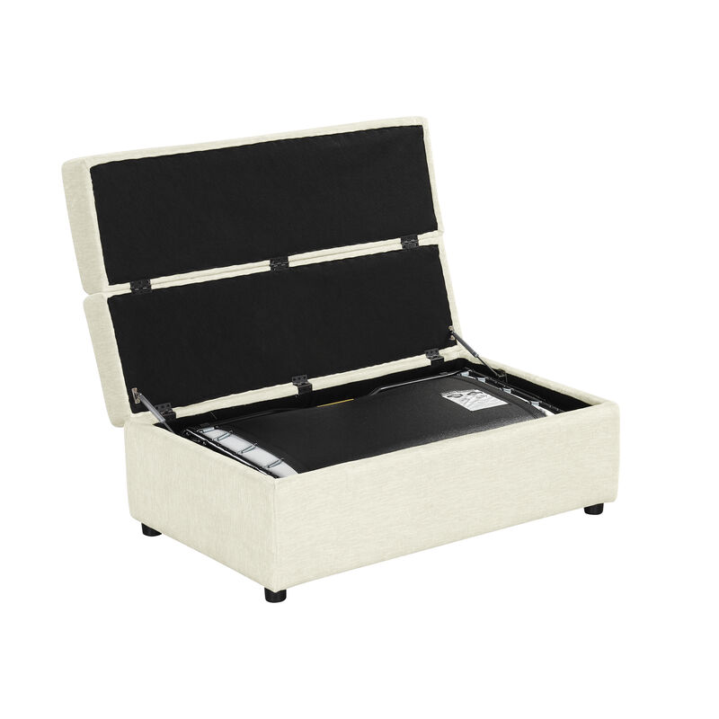 Merax Folding Ottoman Sleeper Sofa Futon with Mattress