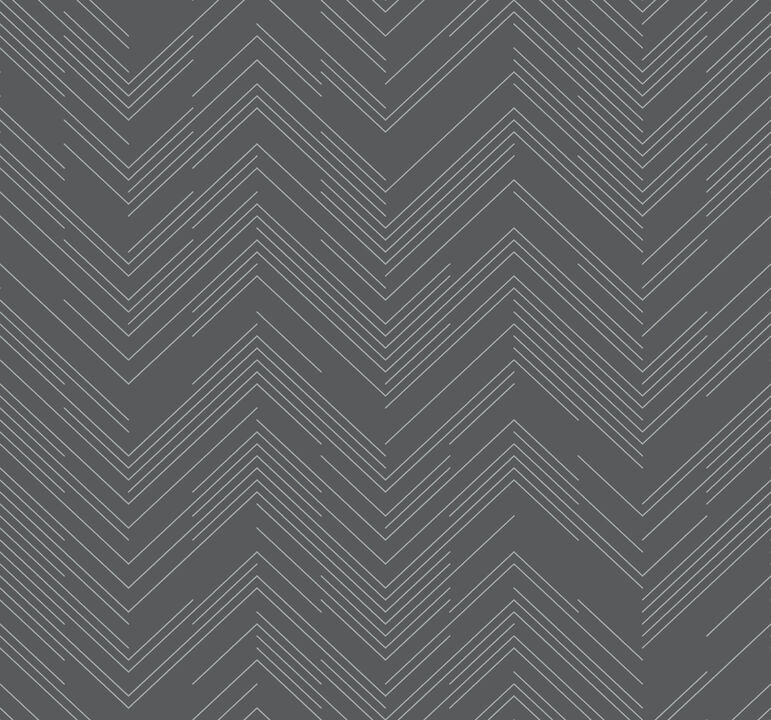 Polished Chevron Charcoal & Silver Wallpaper