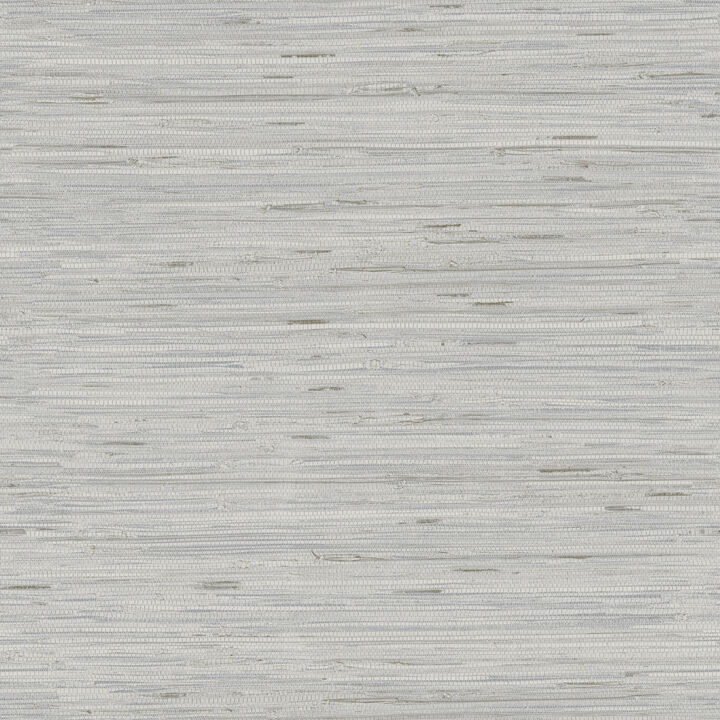 Lustrous Grasscloth Silver Wallpaper (Set of 2)