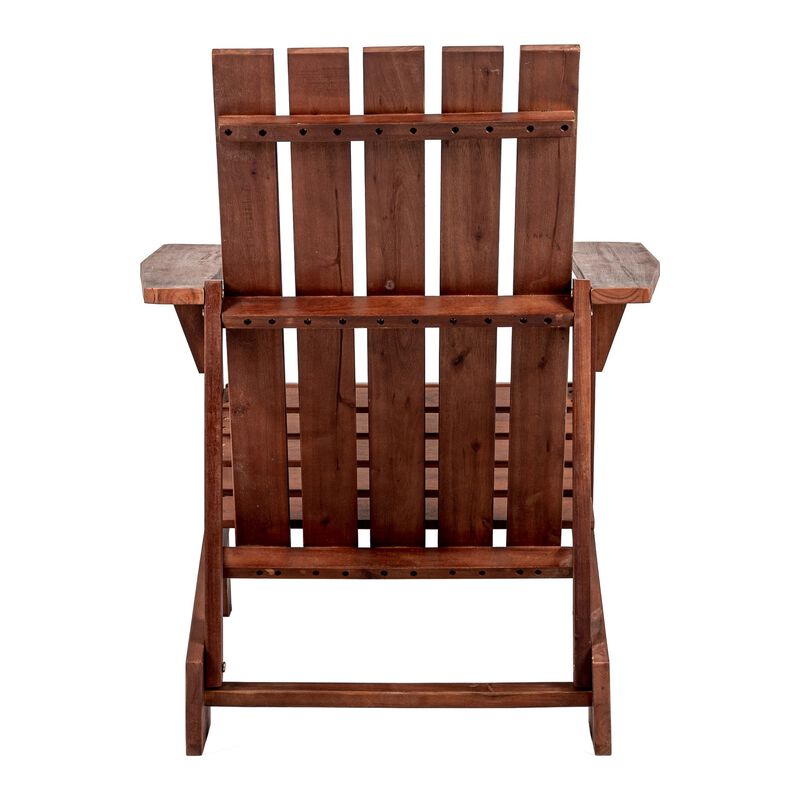 Irving Outdoor Patio Modern Acacia Wood Adirondack Chair