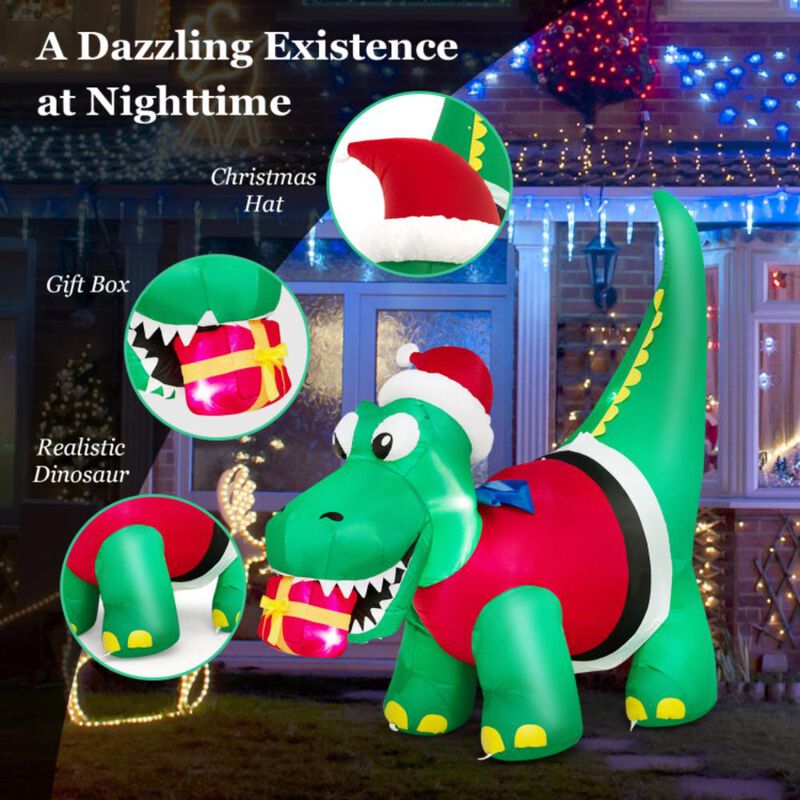 Hivvago Inflatable Christmas Decoration with LED Lights for Yard