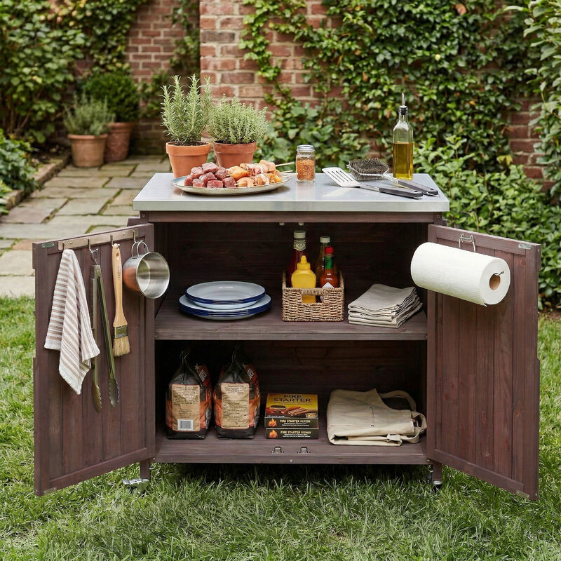 TATEUS Outdoor Bar Cart image number 2