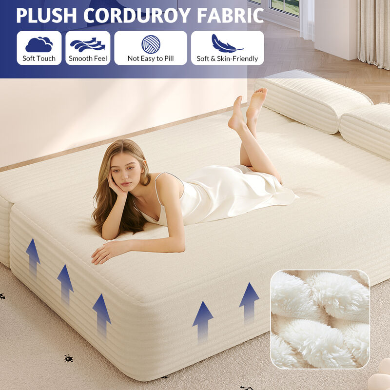 Rejarv 2-in-1 Convertible Sofa Bed image number 6