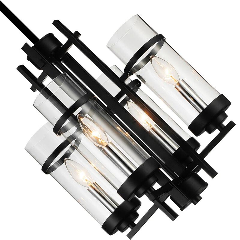 Sierra 4 Light Up Mini Pendant With Black Finish