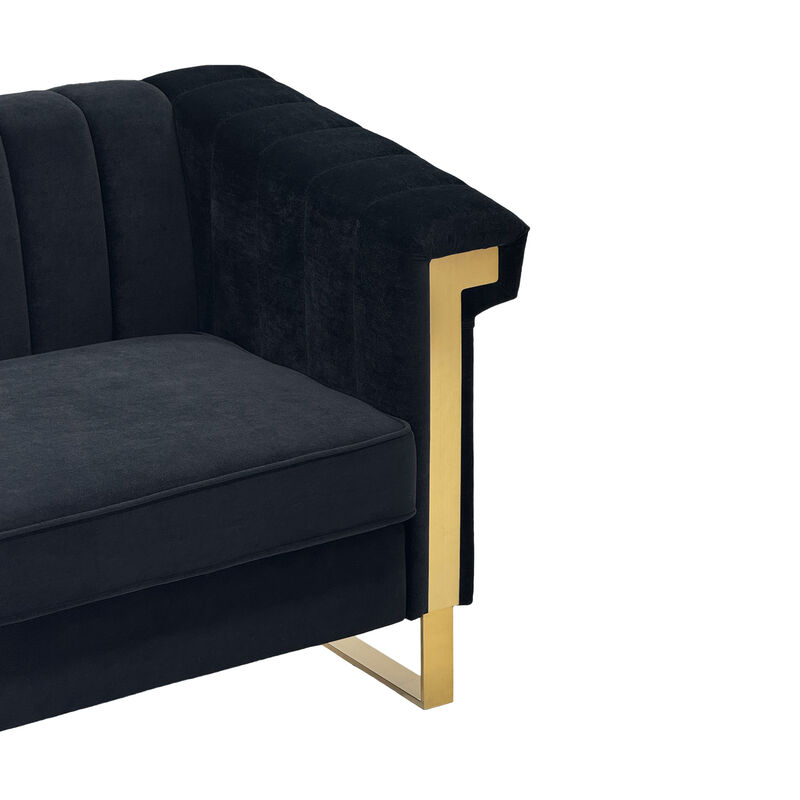 Satwud Luxury Velvet Sofa Set image number 7