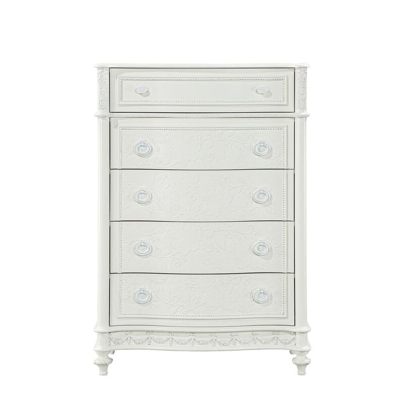 Acme Furniture Dorothy Chest, Ivory Finish