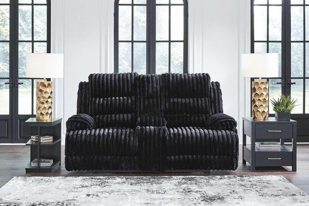 Technique Power Reclining Loveseat with Console