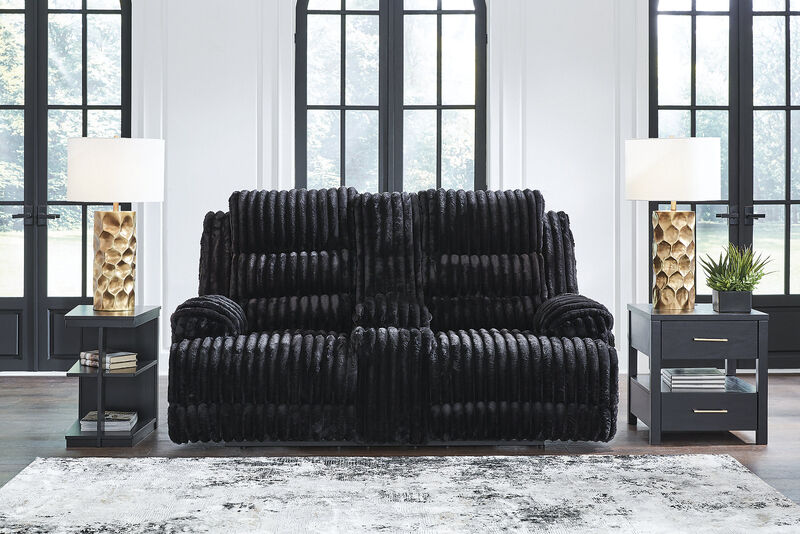 Technique Power Reclining Loveseat with Console image number 1