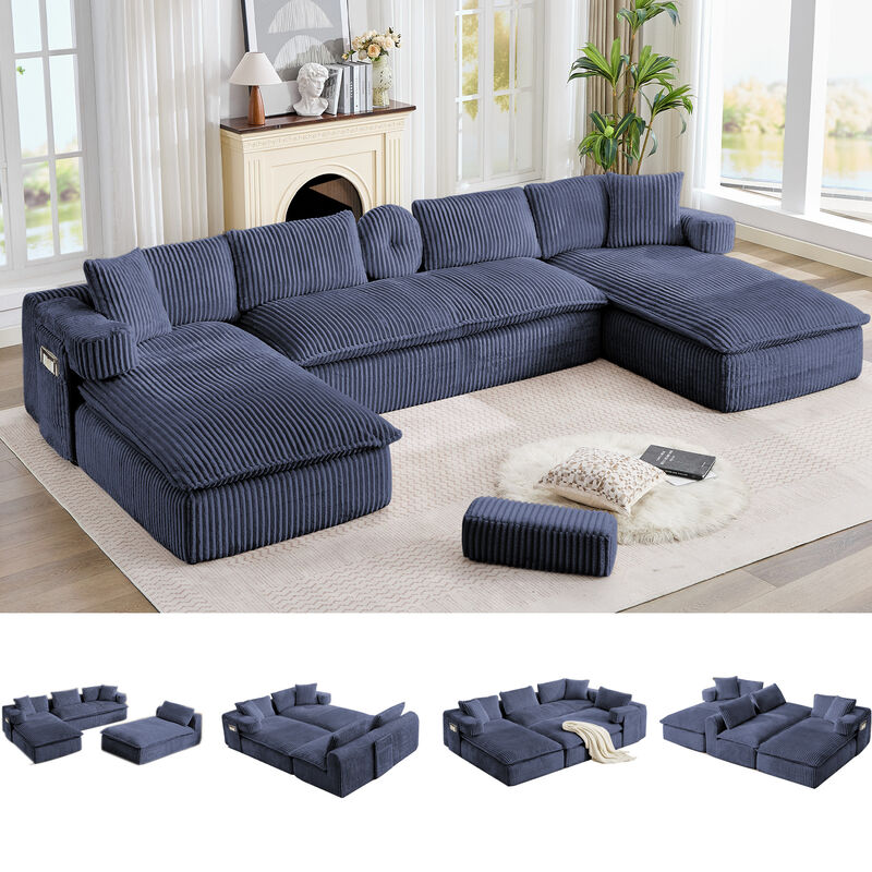 Britan 149" Oversized Sectional Couches U Shaped Couch image number 2