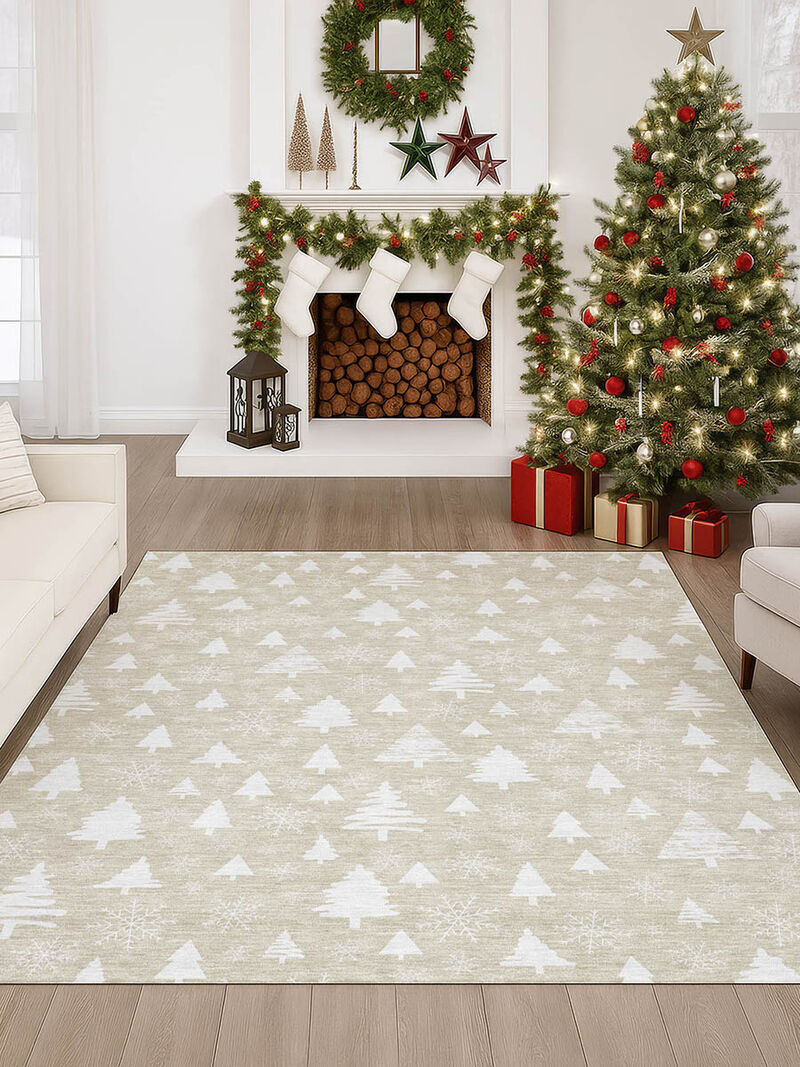 Merry & Bright My23 Beige 8' x 10' Rug