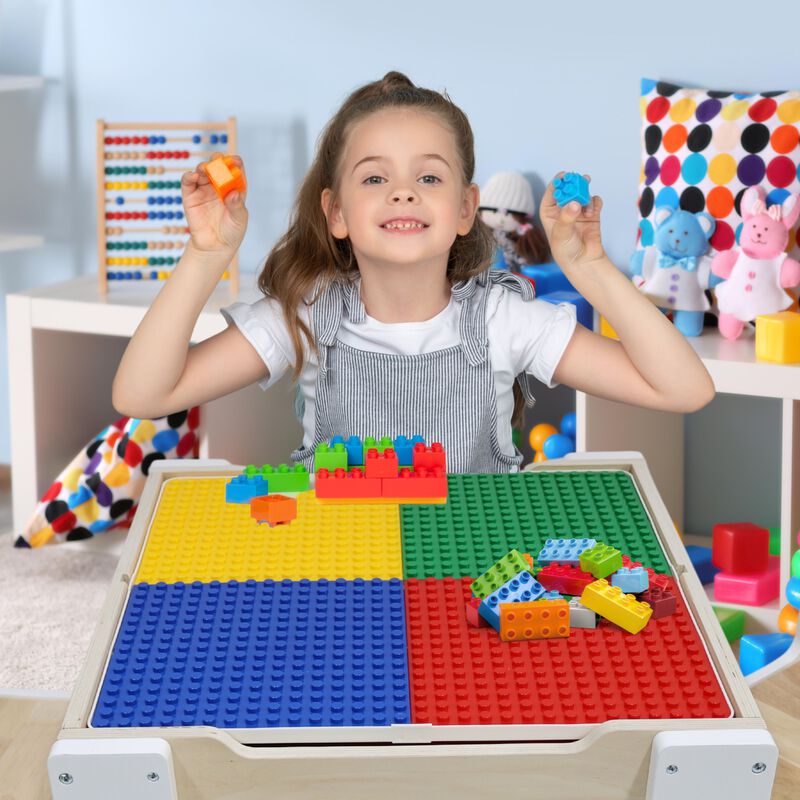 Teamson Kids 3-pc. Multi-Activity Table with Reversible Tabletop & Storage image number 6