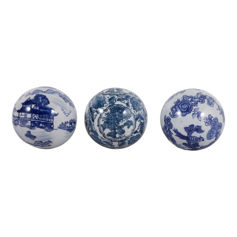 S/3 5" Chinoiserie Orbs image number 3