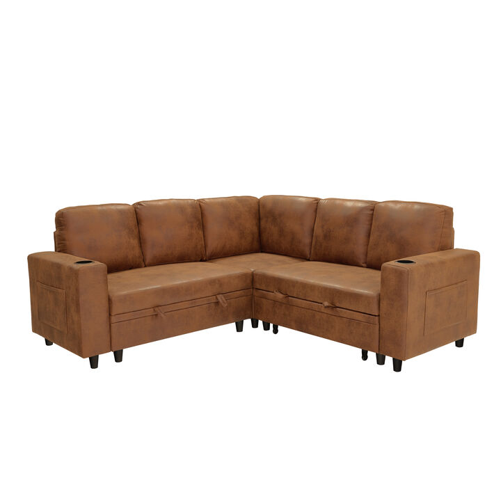 Lelork L-Shape Sectional Sleeper sofa