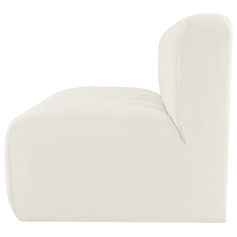 Meridian Furniture Arc Cream Velvet Modular Sofa