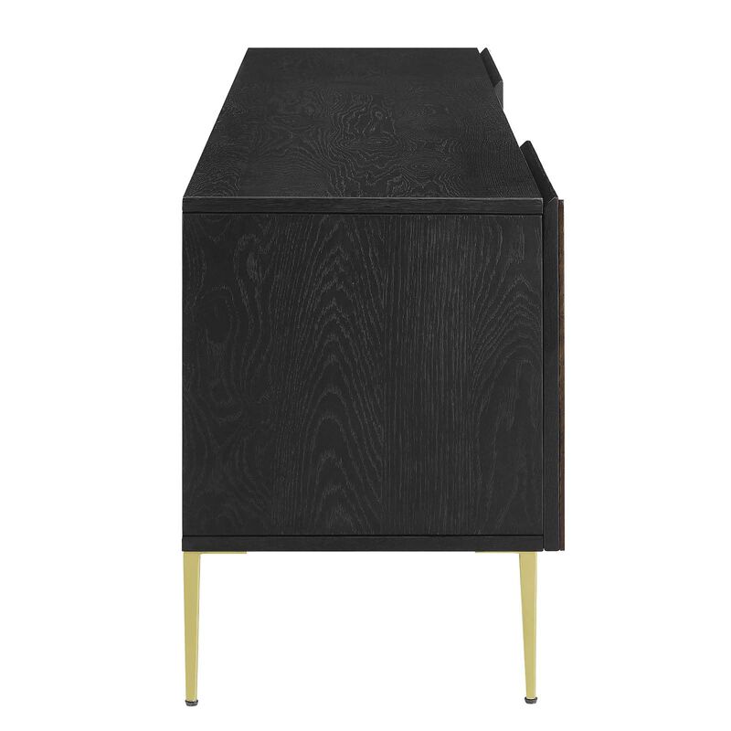 Modway EEI-6146-BLK-GLD Alchemist 72" TV Stand, Black Gold image number 3