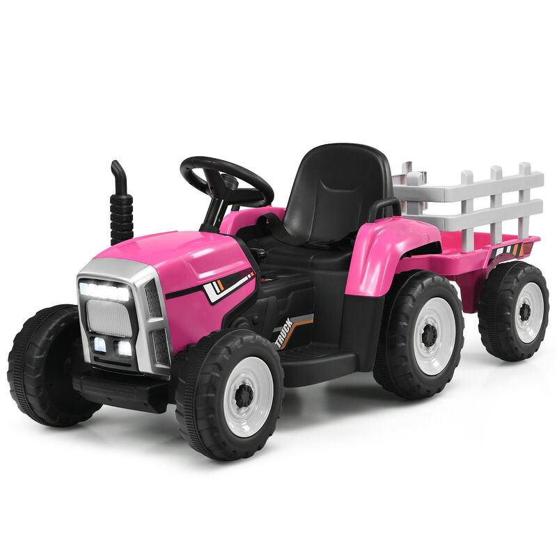 Kids 12V Ride On Tractor with 3 Speed Gears and Front Loader Ages 3 Plus image number 0