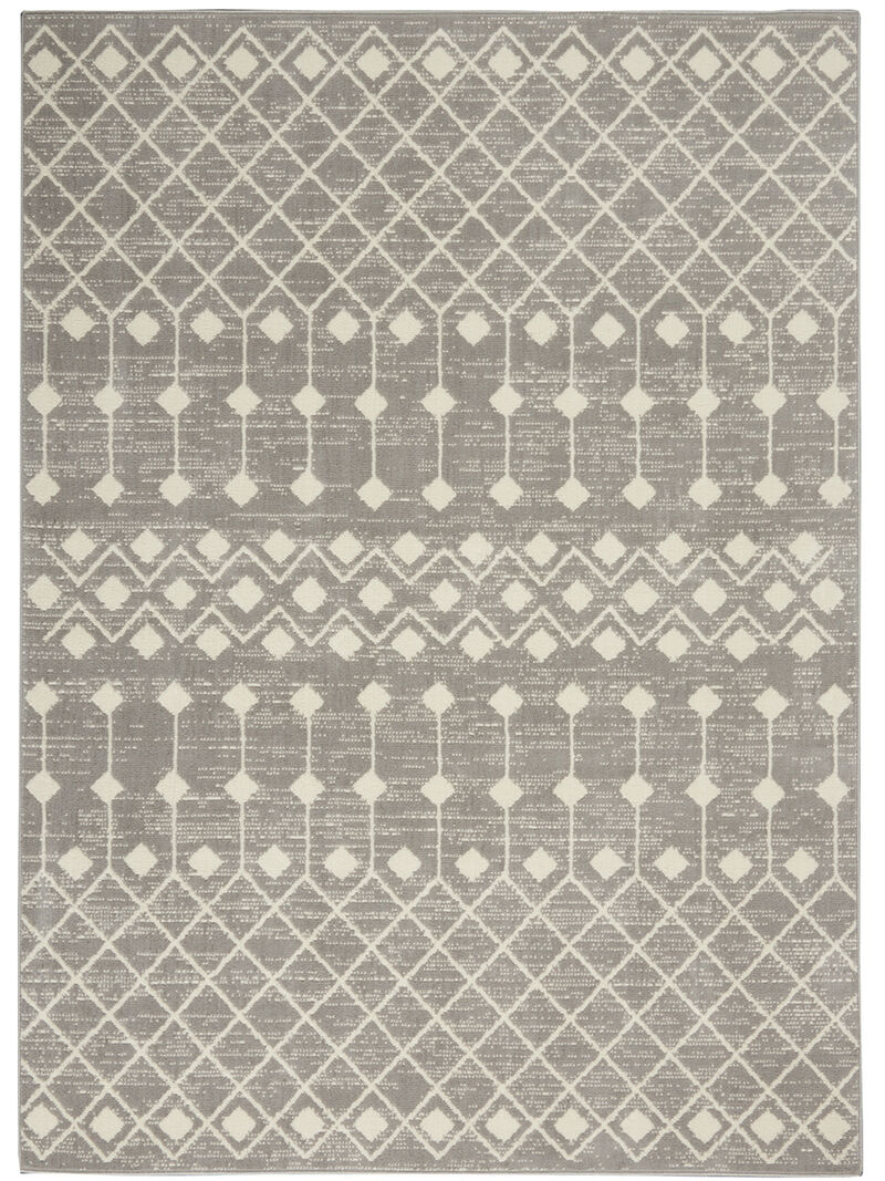 Grafix GRF37 Gray 5'3" x 7'3" Rug