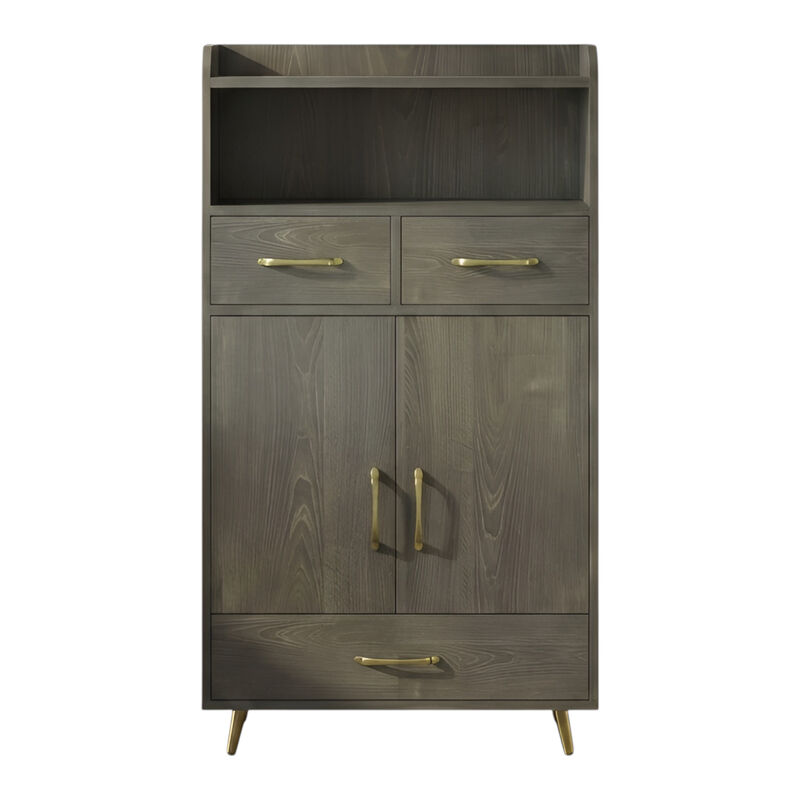 Bathroom Storage Cabinet with 2 Drawers and 2 Doors image number 0