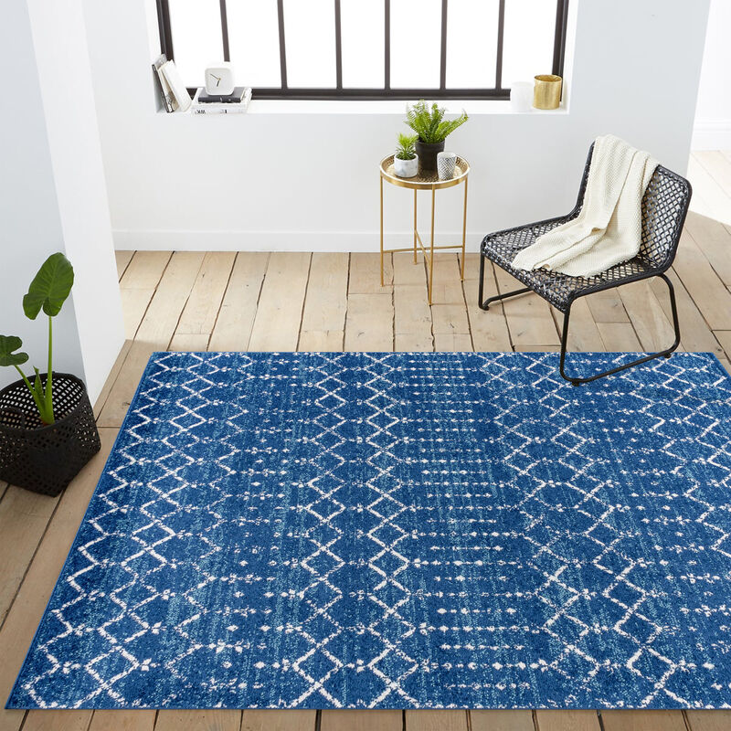 Moroccan Hype Boho Vintage Diamond Area Rug
