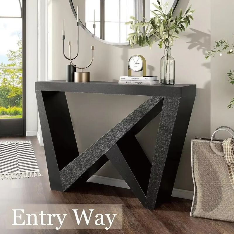 Modern Decorative Accent Console Table with W-Shaped Legs,Wood Entryway Furniture for Living Room, Hallway, Entrance,Small Space
