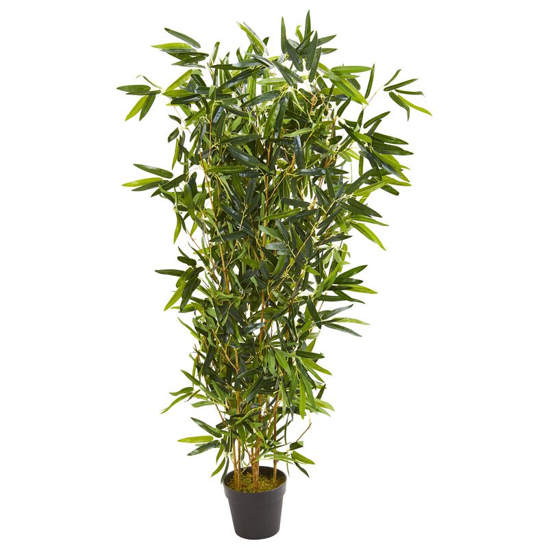 Hivvago 57 Inches Bamboo Artificial Tree (Real Touch) UV Resistant (Indoor/Outdoor)