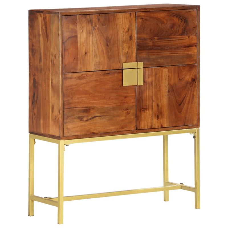 vidaXL Highboard 31.5"x11.8"x39.4 Solid Acacia Wood