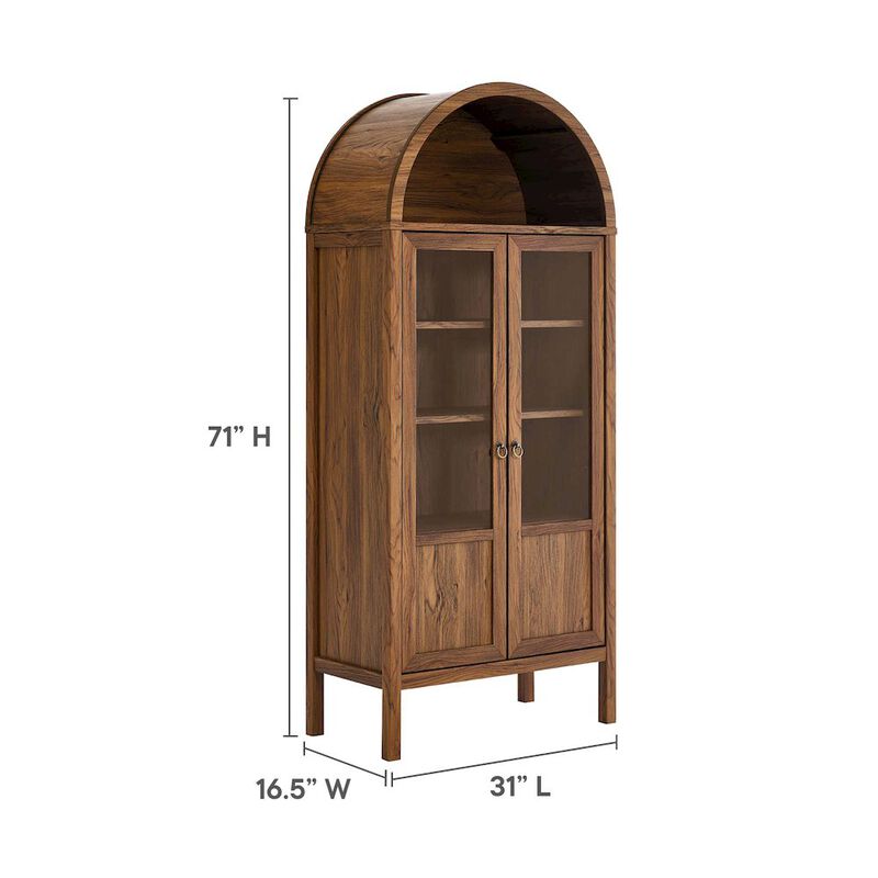 Tessa Tall Arched Storage Display Cabinet image number 1