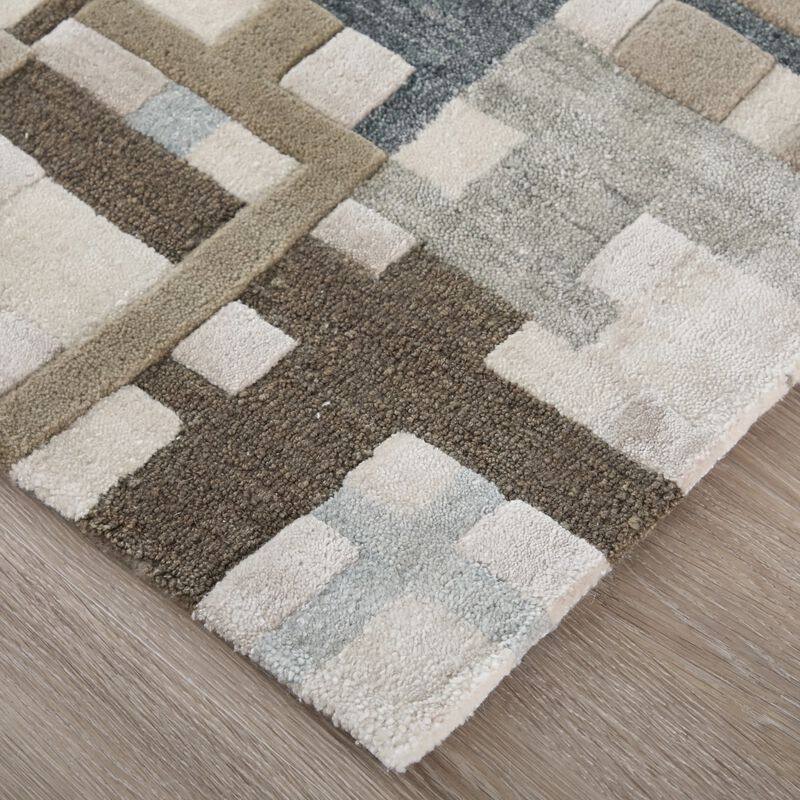 Maridian 8A73F Blue/Beige 5' x 8' Rug image number 2