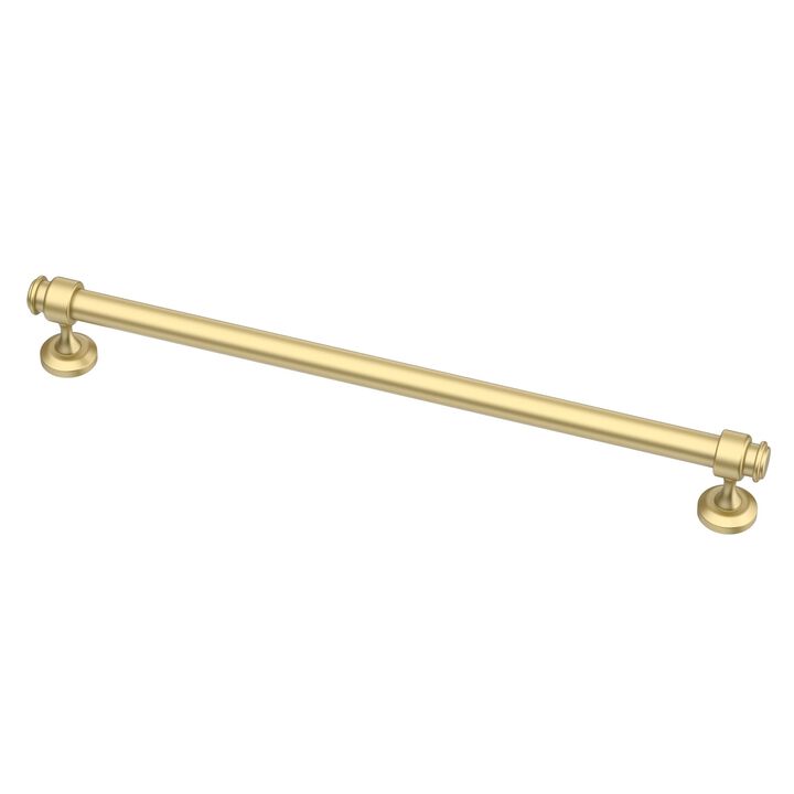 Alzassbg 5 Pack Matt Gold Cabinet Pulls, 10 Inch(254mm) Hole Centers Cabinet Handles Kitchen Hardware Straight Bar for Cabinets