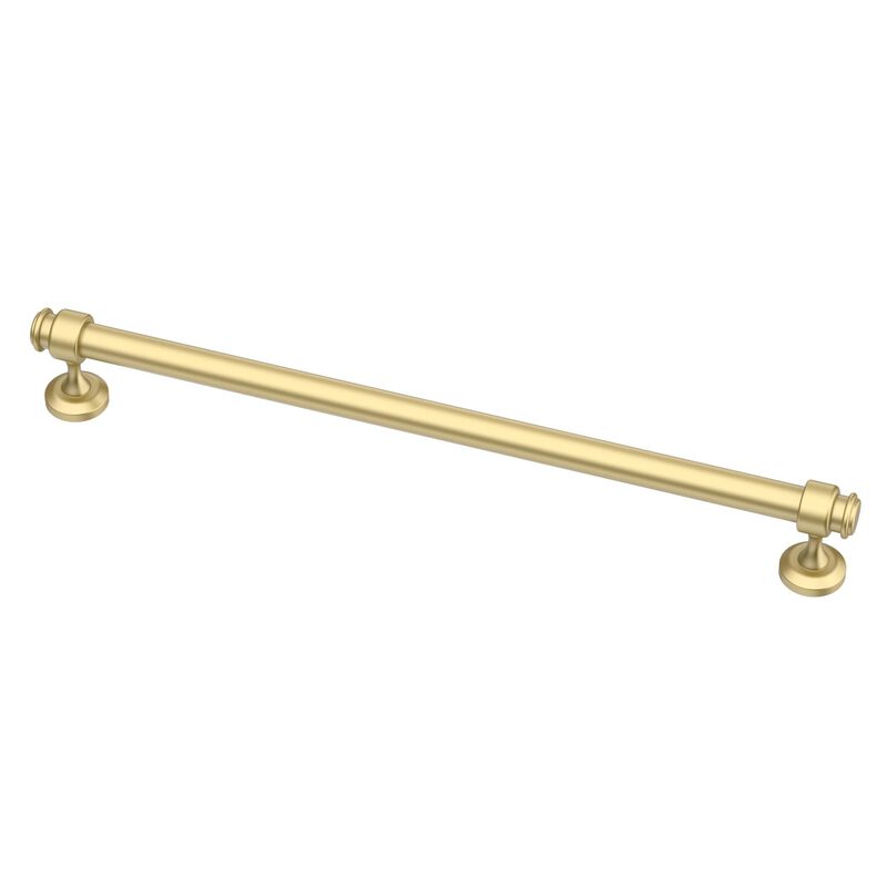 Alzassbg 5 Pack Matt Gold Cabinet Pulls, 10 Inch(254mm) Hole Centers Cabinet Handles Kitchen Hardware Straight Bar for Cabinets