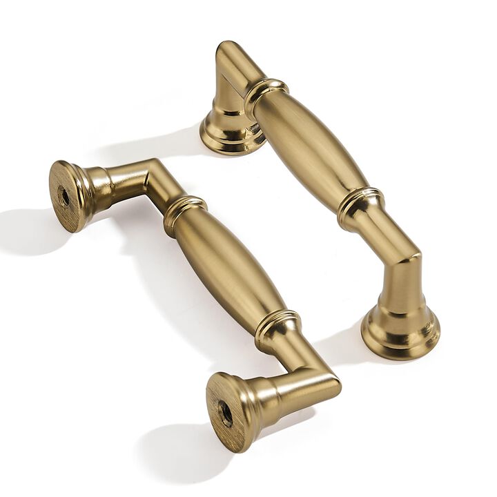 ZAUYX 2 Pack 3 Inch Hole Center Champagne Bronze Cabinet pulls Solid Heavy Duty Cabinet Pull Cabinet Handles Kitchen Cabinet Har