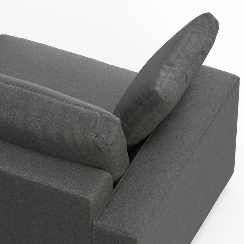 Charlie 78-inch Sofa in Tightly Woven Performance Fabric