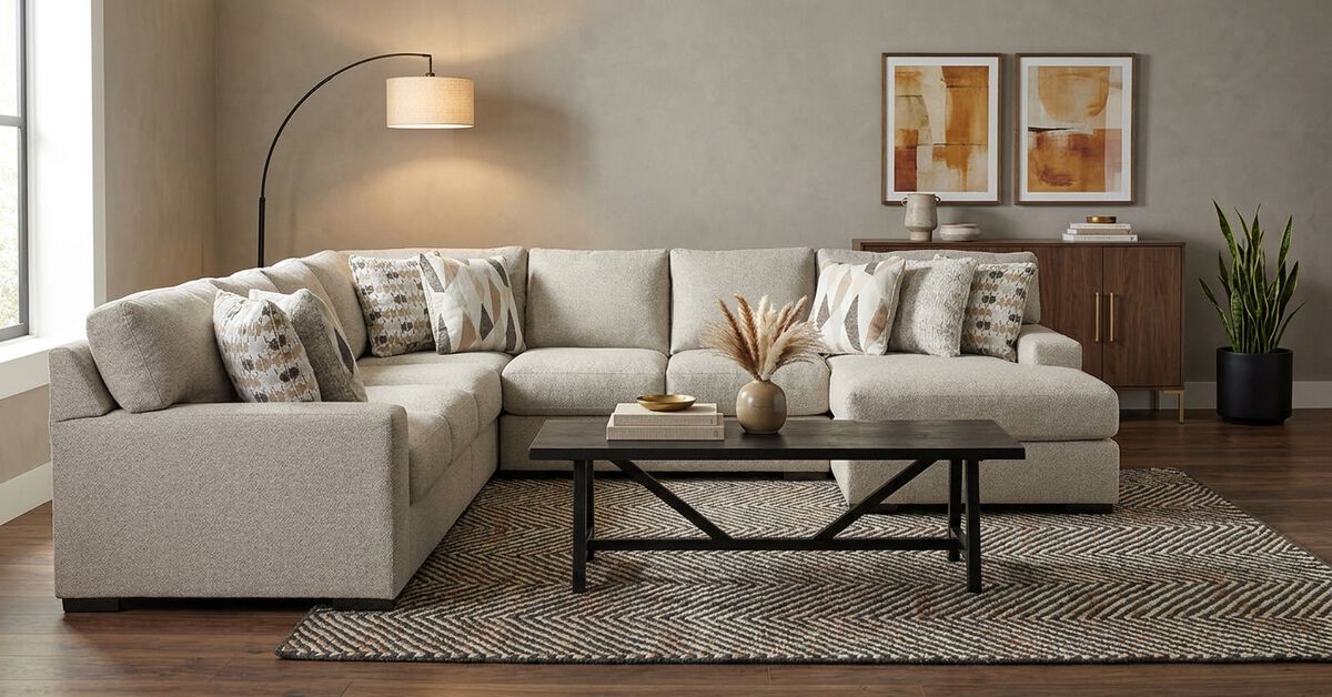 Laurelgrove 5-Piece Sectional with Chaise