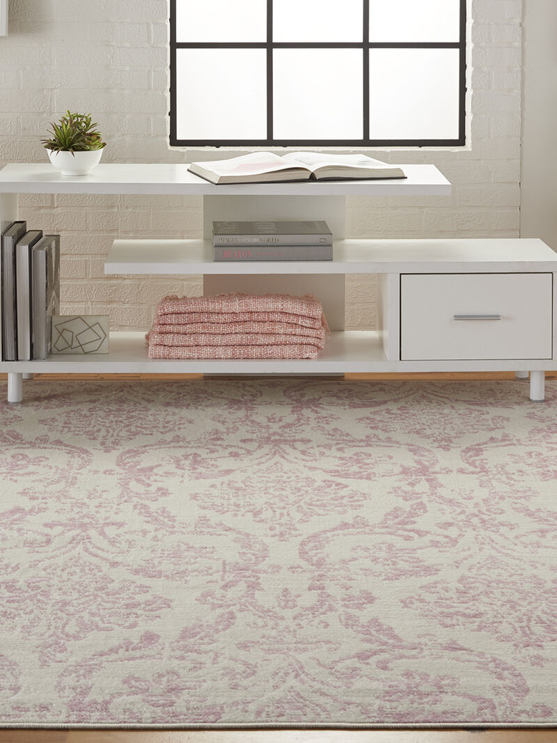 Jubilant JUB09 Ivory/Pink 4' x 6' Rug