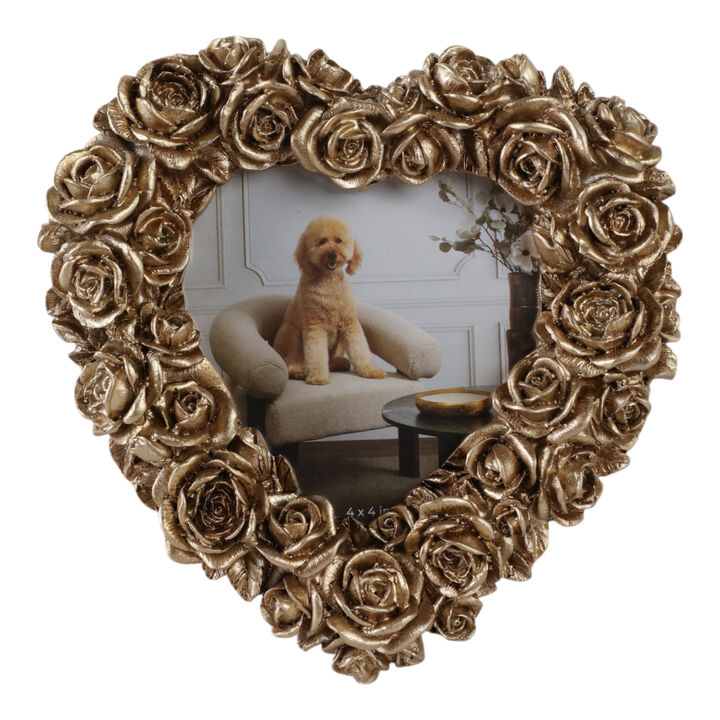 4x4 Rosette Heart Photo Frame