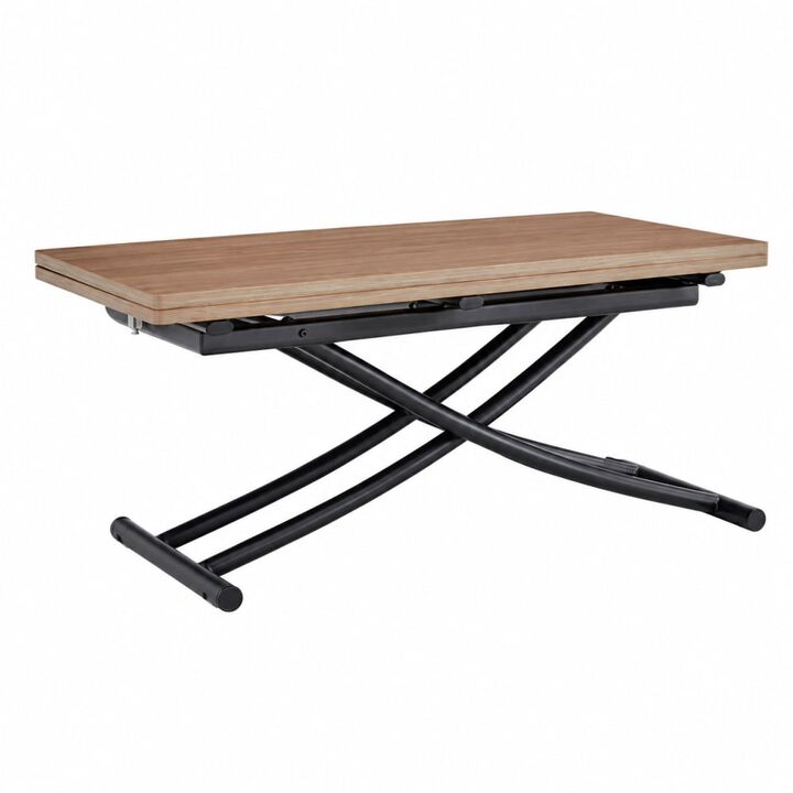 GOODSILO Multifunctional Adjustable Height Lifting Table Foldable Desktop for Home Office Dining Coffee Dressing Space Saving